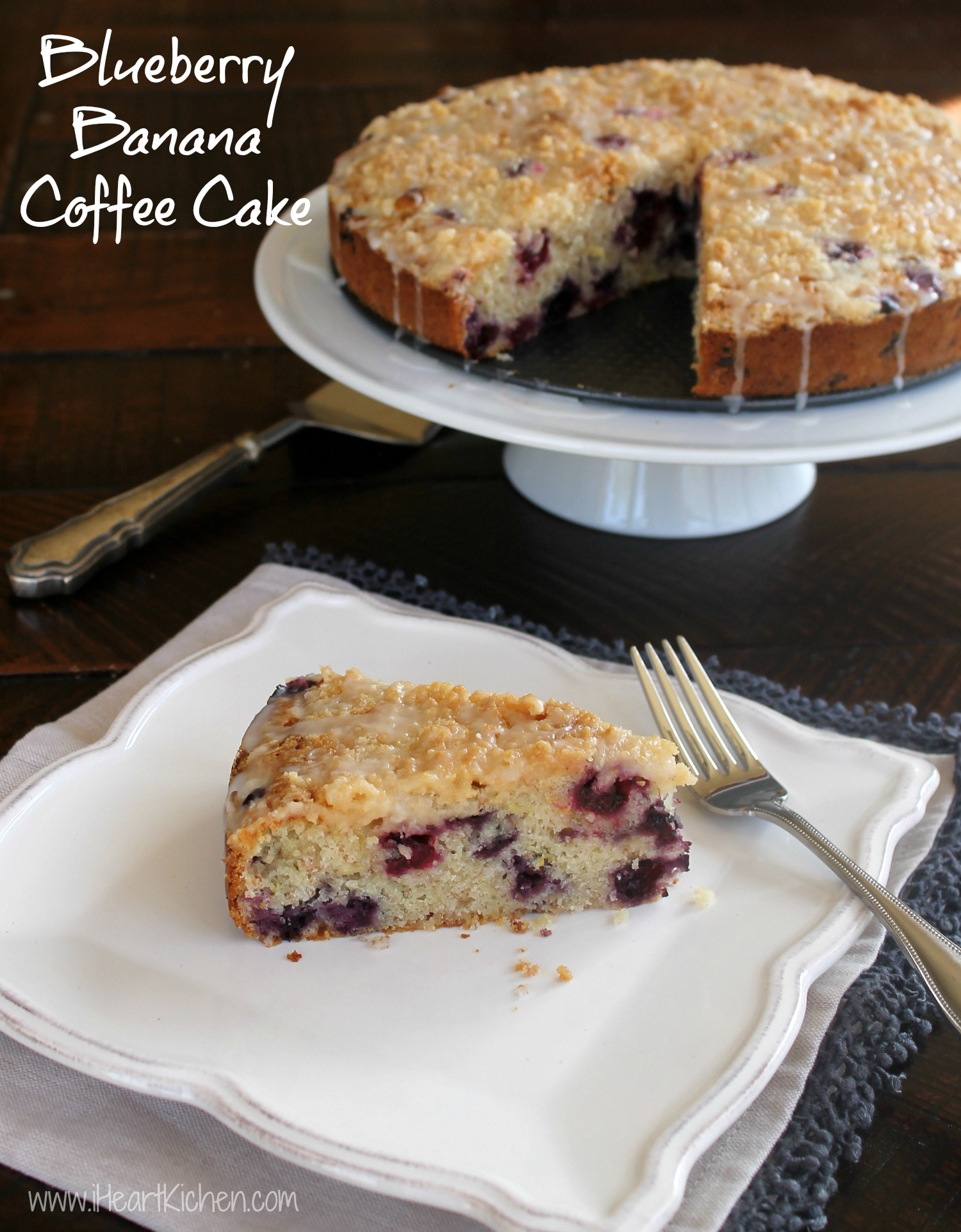 Blueberry Banana Coffee Cake-