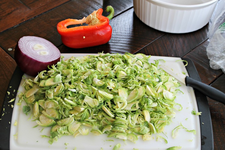sliced brussels sprouts